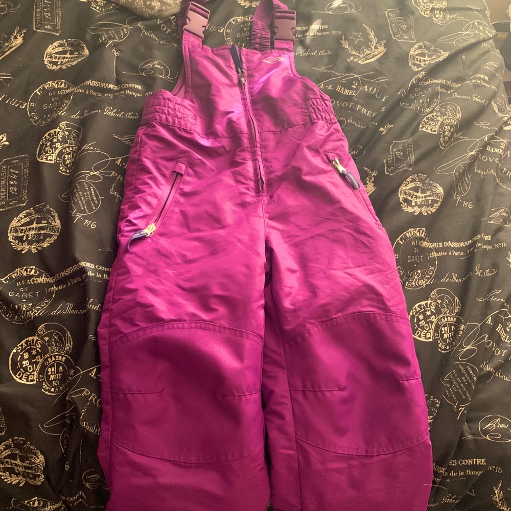 Girls snow bib size small